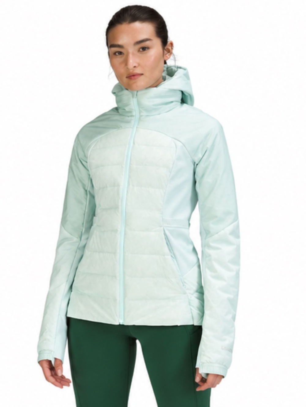 Lululemon Down for It All jacket in Delicate Mint